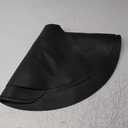 2PCS Lazy Susan Shelf Liner 27" Silicone Lazy Susan Liner Non Slip Kitchen Cabinet Liners Mats for Shelf Drawer Black