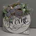 Spring Summer Decorations Wreath Welcome Home Sign for Front Home Door Decorations Outside All Seasons