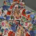 Amiblvowa Women Floral Maxi Dress Sexy Sleeveless Backless A-Line Long Flowy Dress Back Cut Out Spaghetti Strap Sundress, Large