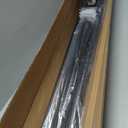 Tension Curtain Rod 43-124 Inches Extra Long Black Heavy Duty Tension Rods Adjustable Curtain Rod No Drilling Spring Loaded Tension Rod for Windows Patio Hold Up Blackout Curtains and Non Slip
