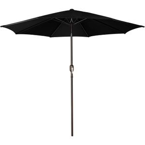 Blissun 9' Outdoor Patio Umbrella, Outdoor Table Umbrella, Yard Umbrella, Market Umbrella with 8 Sturdy Ribs, Push Button Tilt and Crank