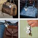 40th Birthday Gifts for Women Men Keychain Daughter Son Birthday Gift for Husband Wife 40 Year Old Birthday Gifts for Sister Brother 40 Yr Old Birthday Gifts for Best Friend Happy Birthday Key Chains (Silver, S)