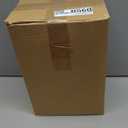 Christmas Village Sets of 17 Include 4 LED White Ceramic Christmas Village Houses with 4 Ceramic Xmas Trees Plastic Truck 7 Branch Trees for Rustic Farmhouse Xmas Decorations Indoor Home