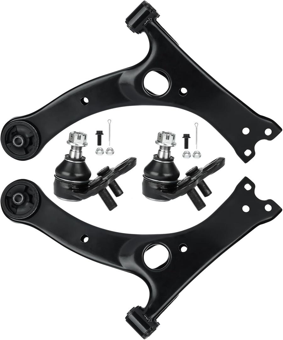 K640360 K640361 Front Lower Control Arm w/Ball Joint Fit for Toyota Corolla 2003-2008 for Celica 2000-2005 Driver Passenager Side- 4pcs
