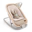 Gromast 2-in-1 Baby Bouncer Seat for Infants, Portable Baby Rocker with 3 Adjustable Backrest Positions & Travel Bag - Beige
