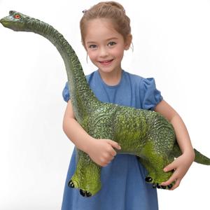 Big Brachiosaurus 32 inch, Dinosaur Toys for Kids 3-5, Large Inflatable Dinosaur Toys for Kids Toddler Dinosaur Party Favors, Birthday Gifts for Boys Girls (Green)
