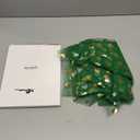 St Patrick's Day Table Runner 10ft Green Shamrock Lucky Gauze Table Runner Irish Foil Shamrocks Tulle Tablecloth Seasonal Spring Holiday Decor for Home Party Decor(Gold Print,1 Pack)