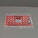 Outus 10 Sheets 1 to 50 Number Stickers Vinyl Self Adhesive Decal for Indoor and Outdoor Waterproof Labels Number Inventory Stickers for Inventory Classification(1 Inch,Red)