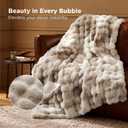 Bedsure GentleSoft Fluffy Faux Fur Throw Blanket for Couch, Soft Fuzzy Fleece Blankets & Throws, Tie-dye Taupe Cozy Gifts for Women Teen Girls, Minky Thick Warm Plush Gifts for Birthday, Anniversary