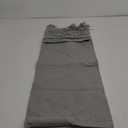 Mkono Macrame Couch Organizer Remote Control Caddy Sofa Armrest Armchair Bedside Storage Holder Bag for TV Remote, Magazine, Books, Cell Phone, iPad, Boho Living Room Home Dorm Decor, Grey (Medium)