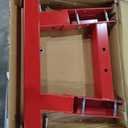 2 Ton Hydraulic Engine Hoist, 4400 LB Foldable Mobile Cherry Picker with 6 Casters & Adjustable Telescopic Booms, Heavy Duty Engine Crane for Garage, Warehouse, Auto Repair, Red