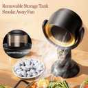 PuffHide 2026 UpgradeSmoke Away Purifier Fan, Black & Gold Portable USB Rechargeable Tabletop Smoke Extractor, Adjustable Angle Filter for Indoor Smoking, Cooking, Office & Kitchen