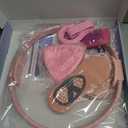 Pilates Ring Kit for Home Workout to Tone, Sculpt and Strengthen(Pink)