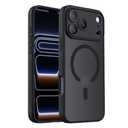 Symcele Designed for iPhone 17 Pro Case, Compatible with MagSafe, [Camera Protection] [15FT Military Drop Protection] Shockproof Translucent Matte Anti-Slip Phone Case, 6.3", Black