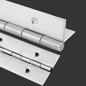 2 Piece 2" x 18" Stainless Steel Piano Hinge, 0.060" / 1/16 Thick Heavy Duty Piano Hinge with Holes, Silver Continuous & Piano Hinges for Wood Furniture Mailbox Tool/Storage Boxes Cabinets Door Piano