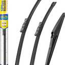 5 PLUS Windshield Wiper Blades Set Replacement for MAZDA CX5 CX9 CX-5 CX-9 2023-2017 Windshield Wipers(Pack of 3), OEM Quality Wiper Blades With Water Repellency Technology-24"/18"/14"