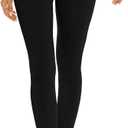 AHLW Winter Warm Fleece Lined Leggings for Women - High Waisted Thick Thermal Leggings Elastic Soft Comfortable Velvet Tights (Black)