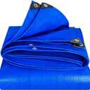 Blue Canvas Tarps Sheet Truck Heavy Duty Waterproof Tarpaulin with Eyelets 0.45mm Thick 3x3m 4x4m 5x5m Ground Sheet Fishing Camping Outdoor Tarpaulin (Size : 1.5x2.7m)