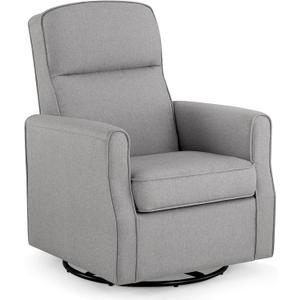 Delta Children Blair Slim Nursery Glider Swivel Rocker Chair, French Gray