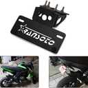 RANSOTO Motorcycle Z125 Fender Eliminator Kits License Plate Holder Compatible with 2015-2025 Kawasaki Z125 Z125 Pro