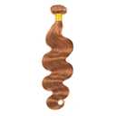 Color #30 Human Hair Bundles Light Brown Body Wave Single Bundle Human Hair 18 Inch Double Weft Unprocessed Virgin Remy Hair Extension 100g Per Bundle