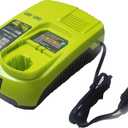 Compaitble with Ryobi P131 One+ Portable Dual Chemistry Lithium Ion or NiCad Vehicle Charger,Car Battery Charger, for Battery P107 P102 P108 P122 P161 P190 P191 P192 P100 P103 P104 P105 P106