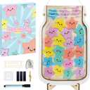 Yoink Reward Jar for Classroom Board, Magnetic Star Jar Reward System for Kids with 24 Colorful, Classroom Positive Behavior Jar for Kids, Potty Training Chart Reward for Boys Girls