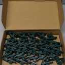 C7 C9 christmas light spring clips, 50Pcs Self-lock heavy duty quick Christmas Light Clips, Fit E12/E17 Base, Mini Lights Holiday Rope Lights, Perfect for gutter Shingle Metal Roof Fence Railing