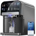 ecozy Nugget Ice Maker Dispenser Countertop, 2-in-1 Pebble Ice Machine & Water Dispenser with App Control, Sonic Crushed Ice Makers with Self-Cleaning, TDS Monitor, Measured Dispensing, 33 Lbs/Day