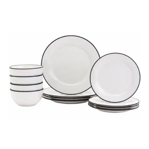 TTU Gallery 12Pc Burke Dinnerware Set