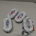 ANNKE 30M/100ft BNC Cable, Video Power Extension Surveillance Camera Cables for CCTV Security DVR System Installation, Free 8X BNC Connectors and 100pcs Cable Clips Included, 4 Pack, White