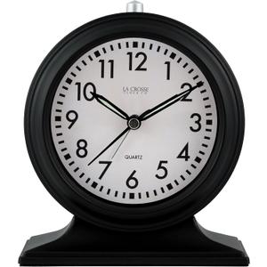LaCrosse 617-3014 Mantel Alarm Clock, Black
