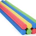 Leitee 8 Pack Pool Noodles Foam Swim Noodles 52 Inch Swimming Pool Noodle Bulk Bright Noodle Float Heavy Duty for Christmas Decorations