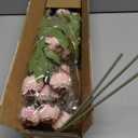 VIERENA 6 Pcs Faux Silk Peony Artificial Flowers for Vase -27", Bulk Fake Peonies Branches with Stems for DIY Bouquet Centerpieces Wedding Fillers Arrangements Shower Decorations (Blush Pink)