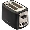 Toastmaster 2-Slice Cool Touch Toaster, black with stainless accent
