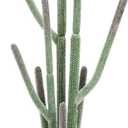 44” Artificial Cactus Plant with Brown Decorative Planter, Realistic Faux Cactus Plants Indoor, Tropical Artificial Cacti Floor Plant for Table Living Room Office Porch Home & Outdoor Decor