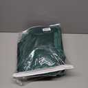 JIUZHEN Green Velvet Blackout Curtains 120 inches Long Luxury Rod Pocket Room Darkening Drapes for Bedroom/Living Room/Dining Room, Set of 2, W52 x L120