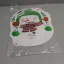 Winter Placemats Christmas Table Placemats Set of 6 Plastic Table Mats for Home Washable White Snowman Christmas Winter Xmas Holiday Decoration for Kids Kitchen Dining Room Party Kitchen