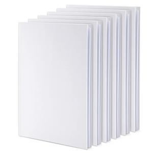 Paper Junkie Blank Books for Kids to Write Stories - 6 x 8 In, White, Pack of 6 - Unlined Hardcover Sketchbooks - Drawing Notebook for Kids