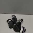 QUMY Dog Shoes for Small Dogs, Puppy Dog Boots & Paw Protectors for Winter Snow Day, Summer Hot Pavement, Waterproof in Rain Weather, Ourdoor Hiking, Indoor Hardfloor with Skid-Resistant Sole Black 3