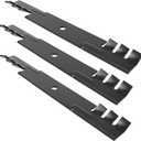 00273100 Mulching Blades Fit for 36" 52" Deck Tractor, 482878 Mower Blades Fit for Gravely A riens Lawn Mowers, Replace for Ex Mark 1-633482, Scag 482462, Bad Boy 038-3000-00, 3 Pack