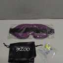 MZOO Luxury Sleep Eye Mask for Side Sleeper Men Women, Zero Eye Pressure 3D Sleeping Mask, Light Blocking Patented Design Night Blindfold, Soft Eye Shade Cover for Travel, Purple