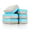 The Rag Company - Ultra No Soak Coating Applicator - Ultra Blue and Ice Grey - 6 Pack - 3 Inch by 5 Inch Applicator Sponge