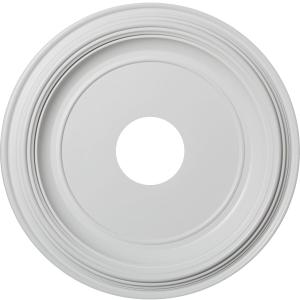 16"OD x 3 1/2"ID x 1 3/8"P Traditional Thermoformed PVC Ceiling Medallion (Fits Canopies up to 9 1/2") (Unfinished)