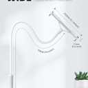 Lamicall Gooseneck Tablet Mount Holder for Bed Flexible Tablet Arm Clamp for Bed, as Gifts Compatible with Pad Pro 10.5, Air 9.7, Mini 7.9, Galaxy Tabs, Switch, More 4.7-11" Device - White
