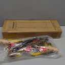 YOHOOLYO Trapeze Bar Swing Set Hanging Bar Rings for Kids 18" Wooden Swing Bar Heavy Duty Carabiner for Kids Backyard Outdoor Play