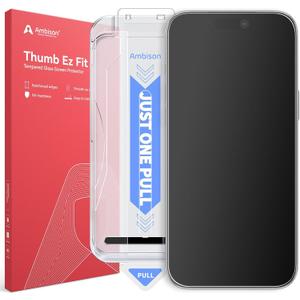 Ambison [2 Pack] Compatible for iPhone 17 Pro Max 6.9inch 2025 Matte Screen Protector, [One-Pull Installation, Anti-Glare] 7X Powerful Scratch Resistance & Full Coverage protection, Easy to Fit & 0 Bubbles, Smooth as Silk