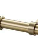 Curtain Rods for Windows 28 to 48 Inches - Aluminium Finials and Brackets - 1 Inch Decorative Window Rods - Adjustable Heavy Duty Curtain Rod - Wall & Ceiling Mounted - Antique Bronze Finish