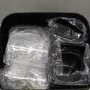 Bathroom Accessories Set - Gorgeous Black Bathroom Set, 10PC Bathroom Accessory Set, Toilet Brush, Trash Can, Qtip Holder & Soap Dispenser