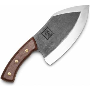 COOLINA Lixy Butcher Cleaver Knife, 8.7-in Hand-Forged High Carbon Steel Meat Cleaver for BBQ, Brisket, Bone-In Cuts & Butchering, Full Tang Heavy-Duty Chopping Knife with Walnut Handle